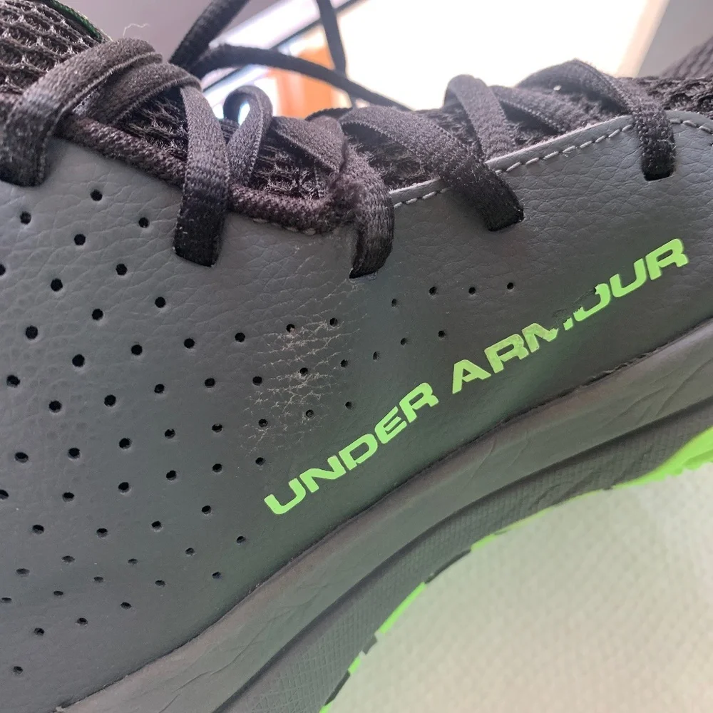 Under Armour- Black &‎ Neon Green Jet 2019-Boys 7 Y